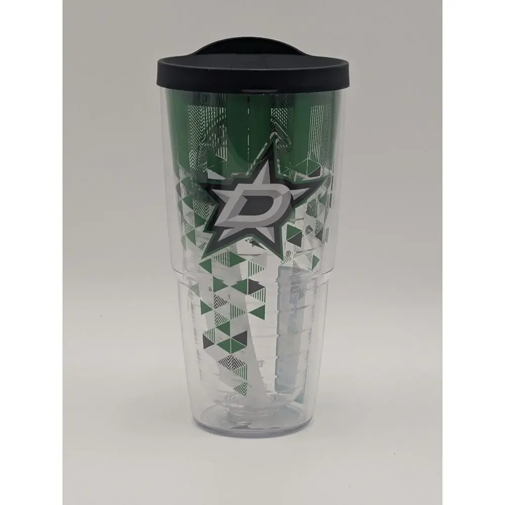 Dallas Stars Tervis 24oz Travel Mug Tumbler With Lid BPA Free New
